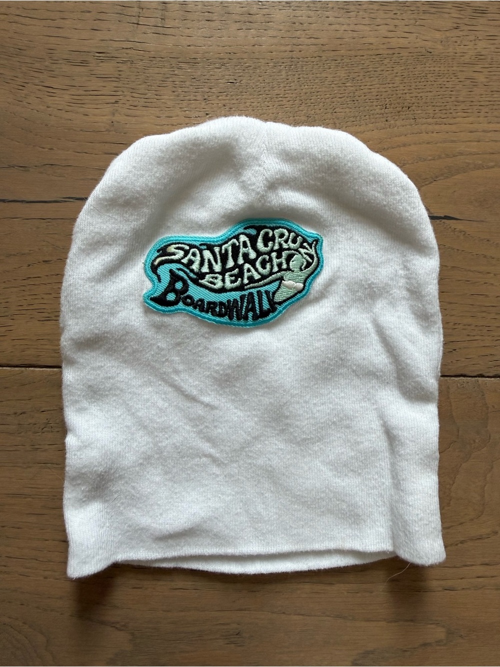 Santa Cruz Beach Boardwalk White Beanie OSFA